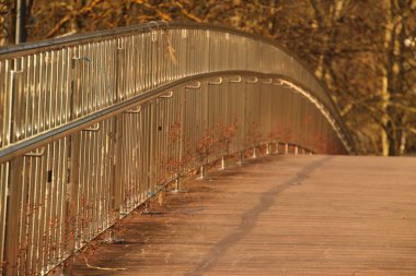 İspanya Vitoria-Gasteiz 'deki yaya köprüsü