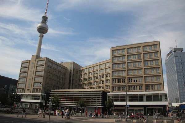 Torony Alexanderplatz Berlin — Stock Fotó