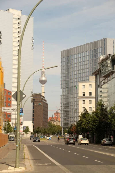 Wieża Telewizyjna Alexanderplatz Berlin — Zdjęcie stockowe