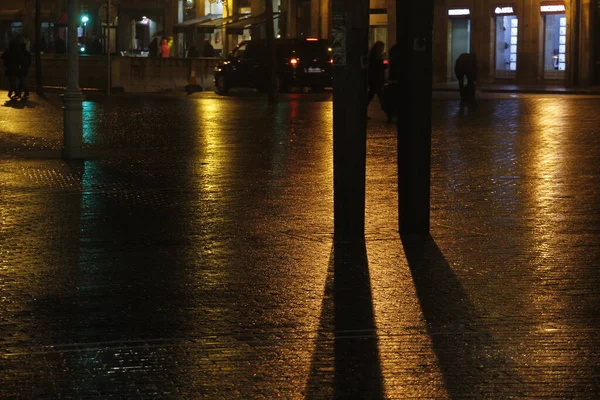 Ночной Вид Центр Бильбао — стоковое фото