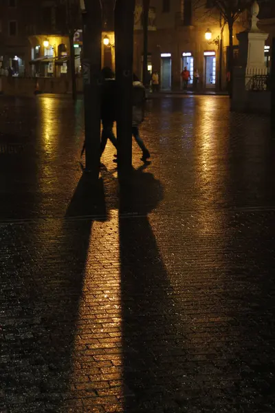 Ночной Вид Центр Бильбао — стоковое фото