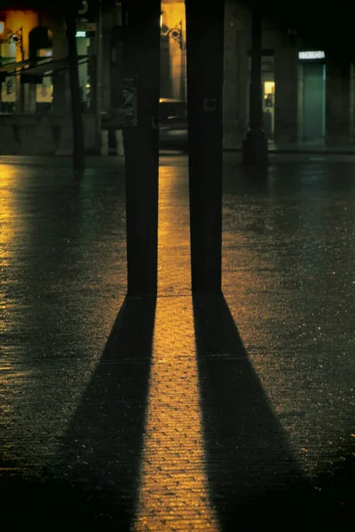 Night View Downtown Bilbao — Stock Photo, Image