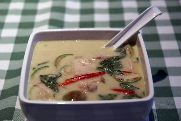 Sopa Tailandesa Caliente Restaurante — Foto de Stock
