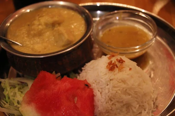 Indian Food Tray — Stock Photo, Image