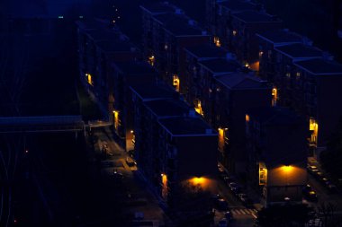 Geceleri kentsel görünümü