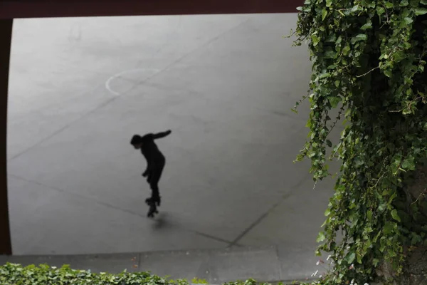 공원에서 스케이트타기 — 스톡 사진