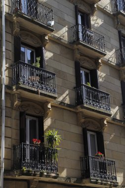 San Sebastian şehir merkezi manzarası