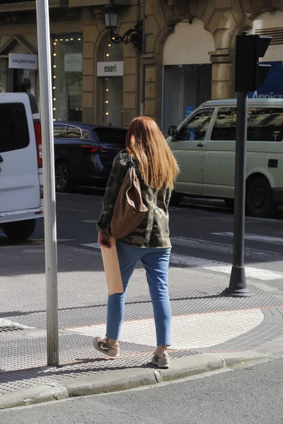 Personas Centro San Sebastián España — Foto de Stock