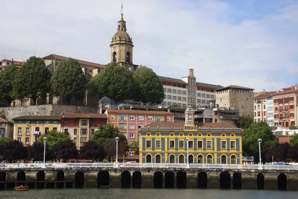 Vista Portugalete Desde Río — Foto de Stock