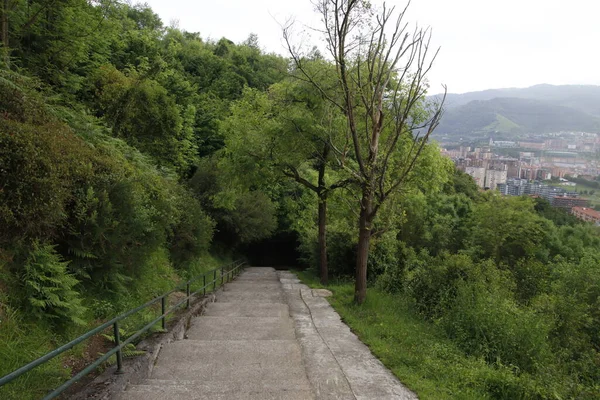 Veduta Parco Urbano Bilbao — Foto Stock