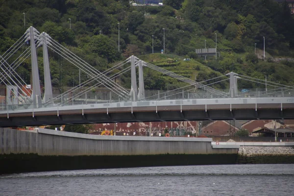Pont Sur Estuaire Bilbao — Photo