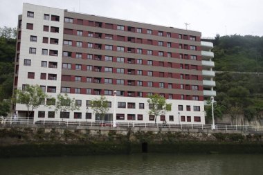 Bilbao nehrinin manzarası