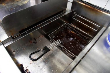 Bir restoranın mutfağı.