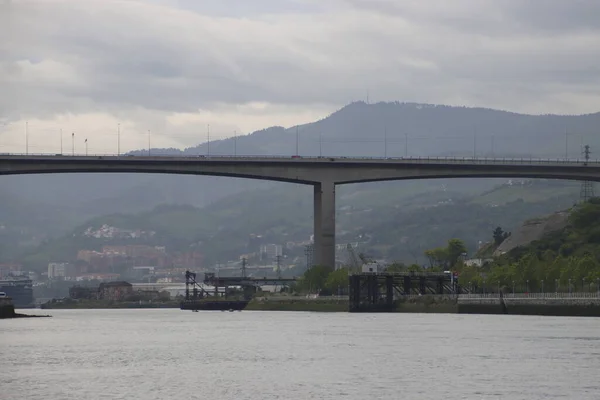 Puente Sobre Estuario Bilbao —  Fotos de Stock