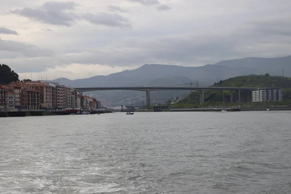 Puente Sobre Estuario Bilbao —  Fotos de Stock