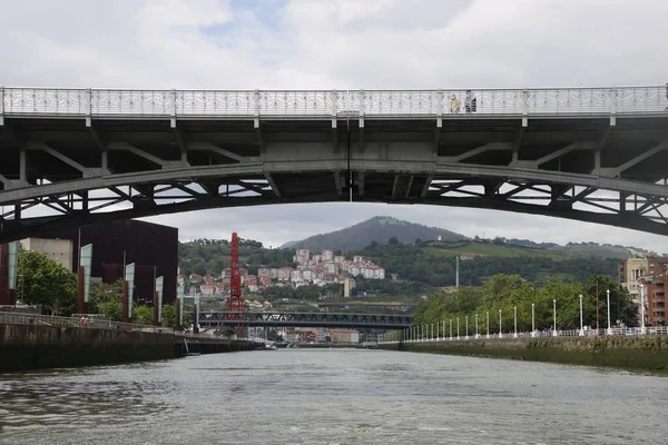 Ponte Sull Estuario Bilbao — Foto Stock