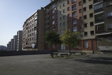 Bilbao şehrindeki şehir manzarası