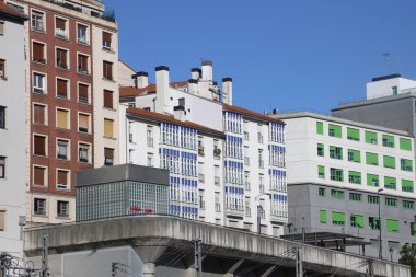 Bilbao şehrindeki şehir manzarası