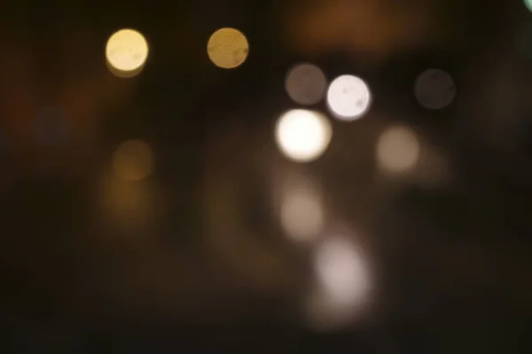 Luzes Cidade Com Efeito Bokeh — Fotografia de Stock