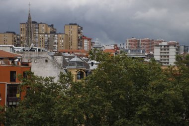 Bilbao şehrindeki şehir manzarası