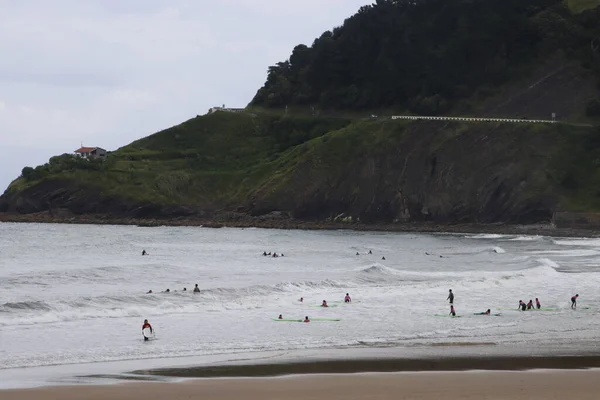 Surfing Basque Country — Foto Stock