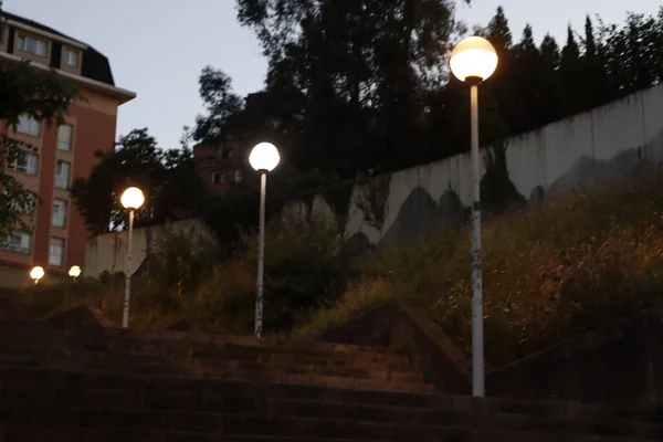 Linternas Entorno Urbano — Foto de Stock