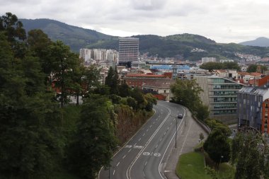 Bilbao şehrindeki şehir manzarası