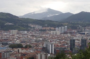 Bilbao, İspanya 'da şehir manzarası