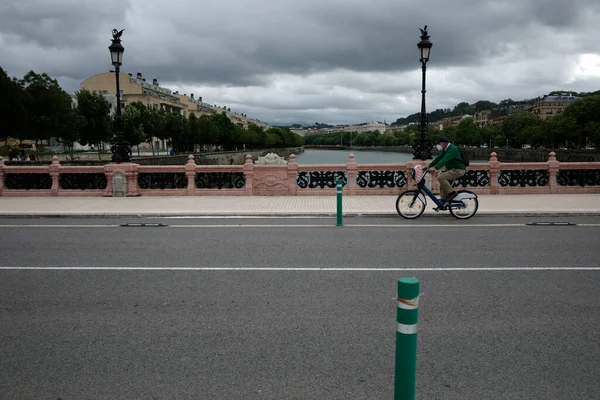 Radfahren Der Stadt San Sebastian — Stockfoto