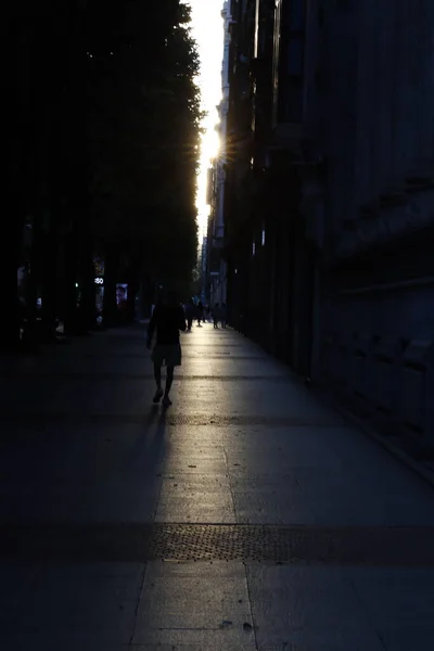 Straße Abend — Stockfoto