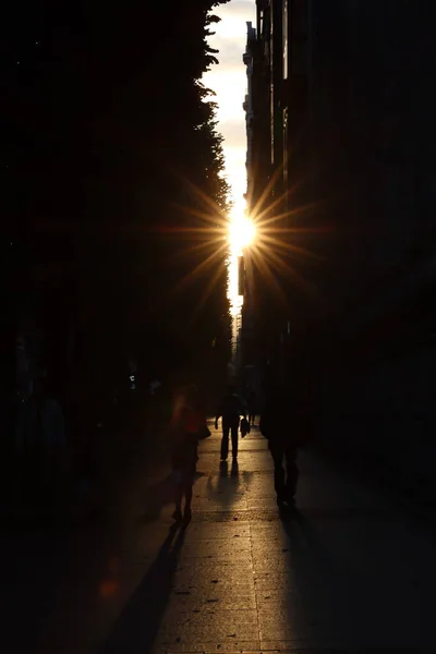 Calle Por Noche — Foto de Stock