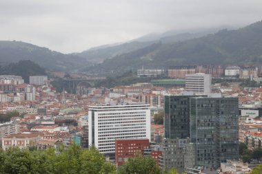 Bilbao şehrinin şehir manzarası