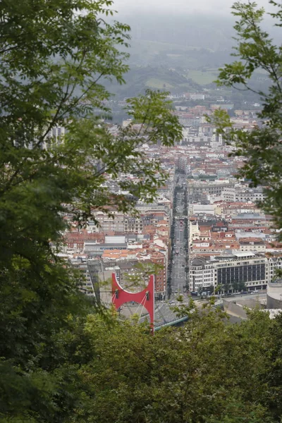 Vista Urbana Cidade Bilbau — Fotografia de Stock