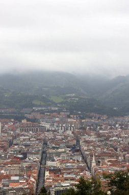 Bilbao şehrinin şehir manzarası