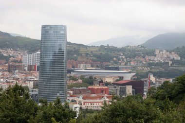 Bilbao şehrinin şehir manzarası