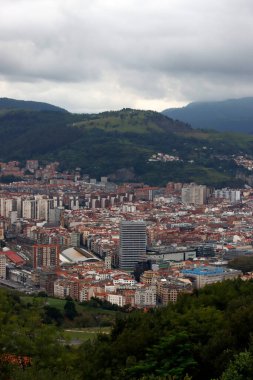 Bilbao şehrinin şehir manzarası