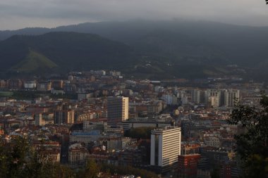 Bilbao şehrinin şehir manzarası