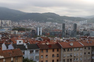 Bilbao şehrinin şehir manzarası