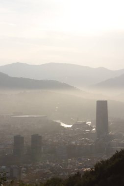 Bilbao şehrindeki şehir manzarası