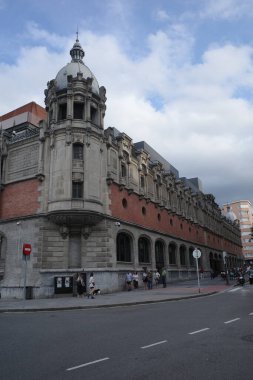 İspanya 'nın Bilbao şehrinde şehir manzarası