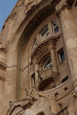 Macaristan 'ın tarihi Budapeşte kentinde klasik mimari