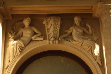 Macaristan 'ın tarihi Budapeşte kentinde klasik mimari