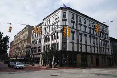 Grand Rapids, Michigan şehir merkezinde bir bina.