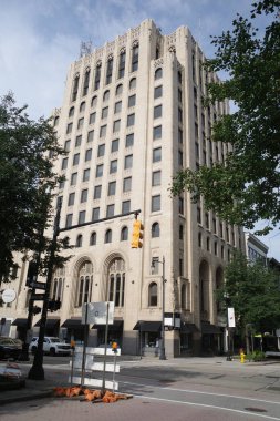 Grand Rapids, Michigan şehir merkezinde bir bina.