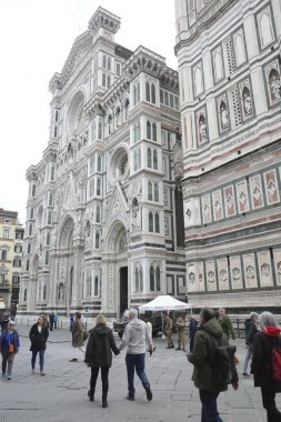 İnsanlar eski Floransa, İtalya 'yı ziyaret ediyor