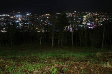 İspanya 'nın Bilbao şehrinde şehir manzarası