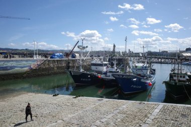 İspanya 'nın Bilbao şehrinde sanayi ortamı