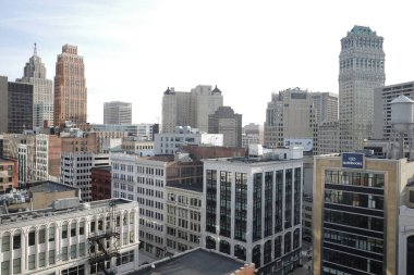 Detroit, Michigan şehir merkezinde mimar.
