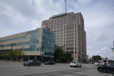 İspanya 'nın Bilbao şehrinde şehir manzarası