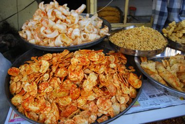 jodhpur sokaklarına Indian aperatifler görünümü.